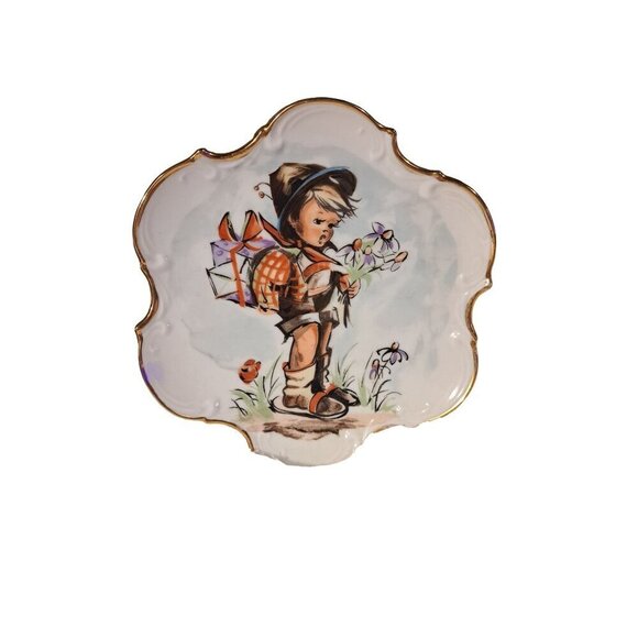 Vintage NORCREST Fine China Rare Hummel Hand Painted Made in Japan 8” Plate - Picture 8 of 8